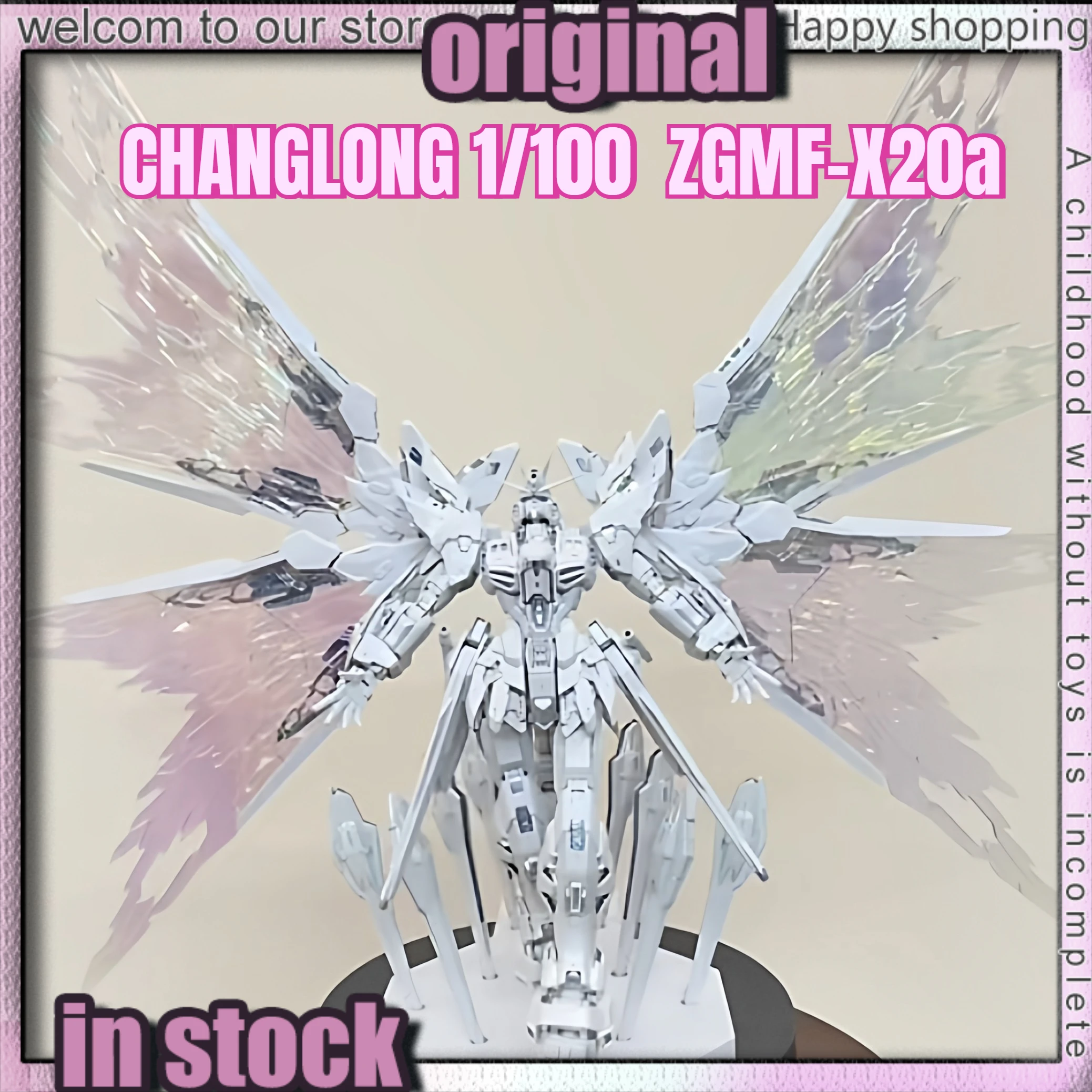 

【In Stock】1/100 CHANGLONG MGEX 7701 ZGMF-X20a Assembly Model Kits Strike Freedom TWILIGHT COATING Action Figur Plastic Model Toy