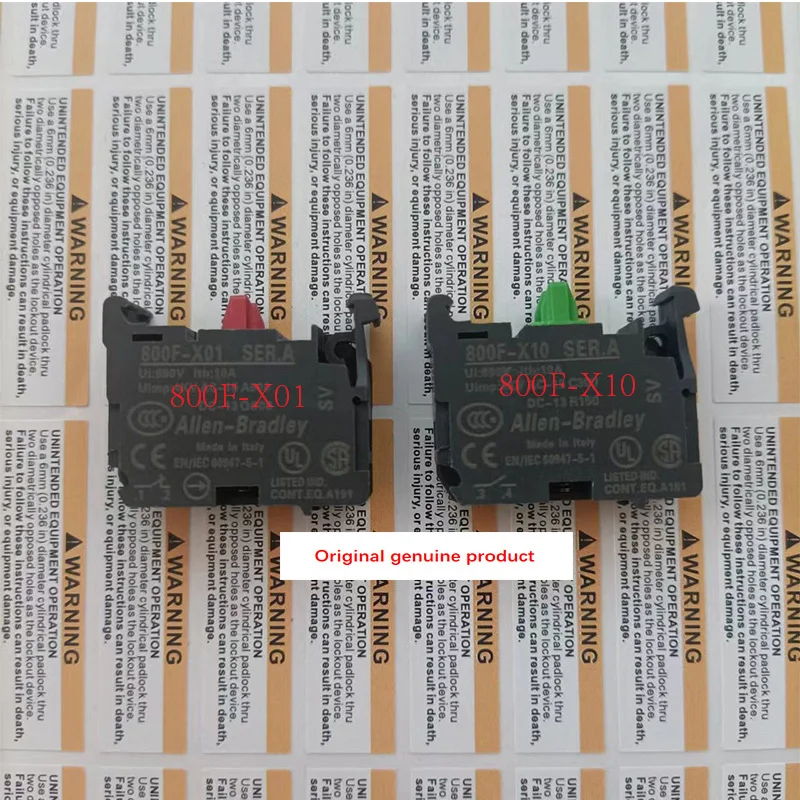 1pcs Brand new imported AB button switch auxiliary contact 800F-X10 800F-X01