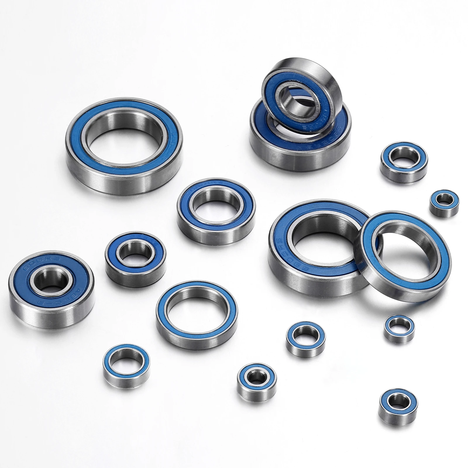 4-10Pcs Deep Groove Micro Bearing Double Rubber Sealed Chrome Steel Small Bearings ABEC5 Z4 Low Noise for Micro Motors Machinery
