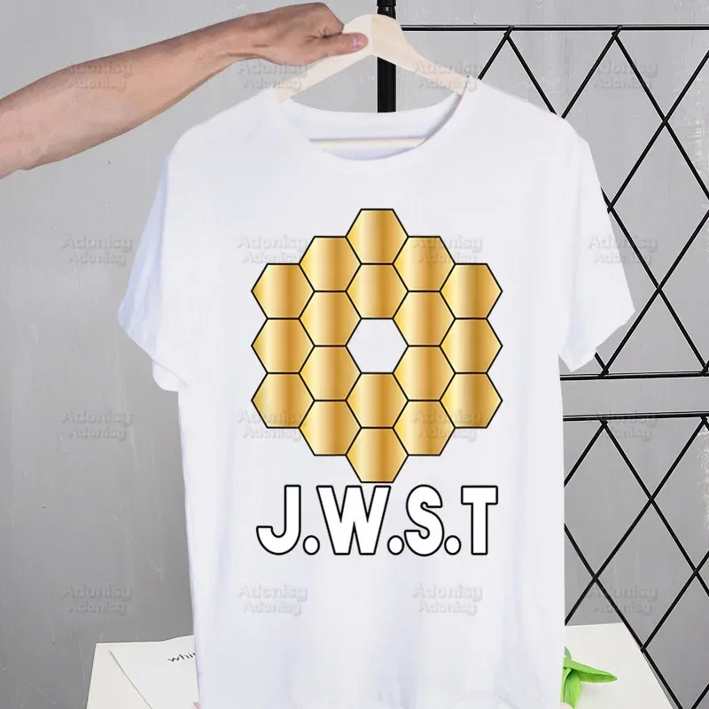 T-shirt à manches courtes pour homme, estival et à la mode, avec motif de télescope spatial James Webb, JWST Science, exploration astronomique