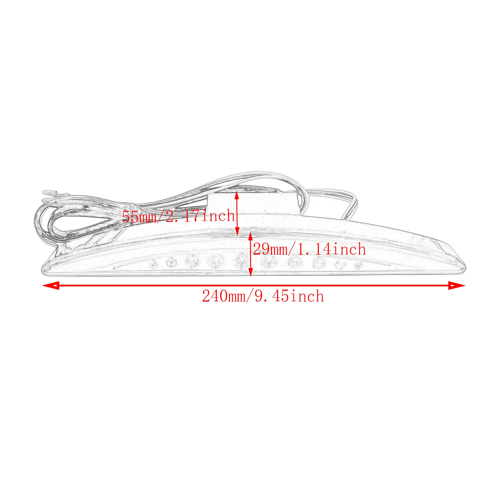 Motorcycle Rear Fender Tip Brake LED Tail Light Running Light For Harley Softail Breakout EFI FXSB CVO Custom 2013-2016 2017