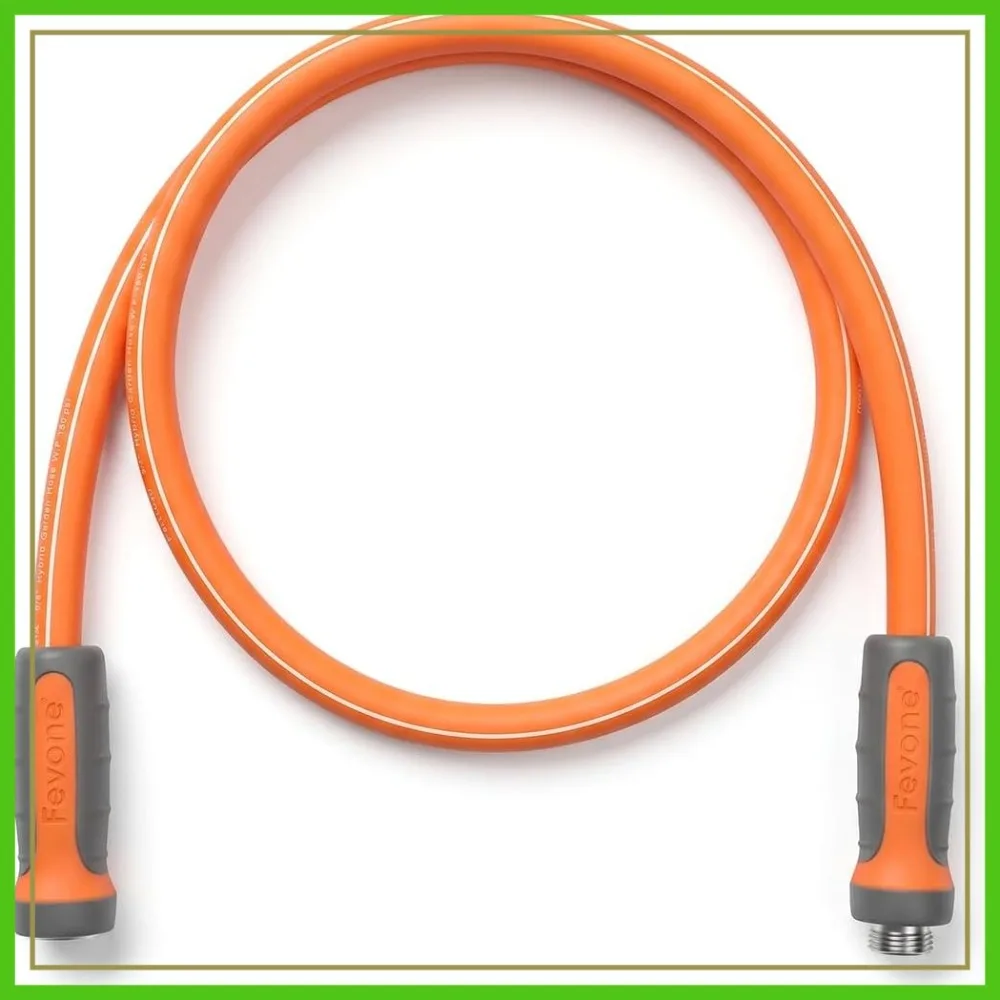 

6ft Short Water Hose for Reel, 5/8" ID, 3/4" Aluminum Fittings, Lead Hose for Garden Hose Reel Cart