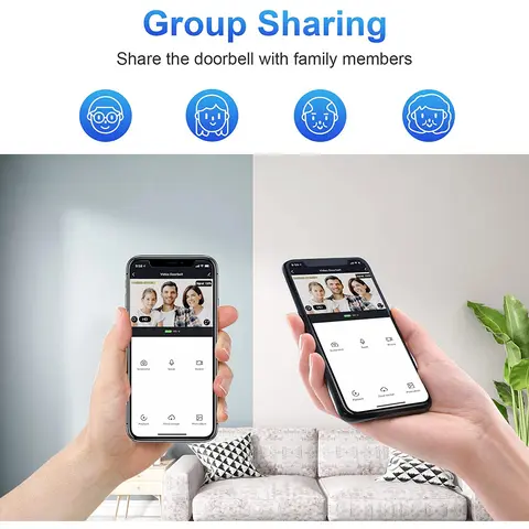 1080P Trådlös Video Dörrklocka Kamera WiFi Smart Dörrklocka Tuya Smart Hemsäkerhet Rörelsedetektering Nattseende Intercom Dörrklocka 10 best sales drillpro kdw9422 - №4