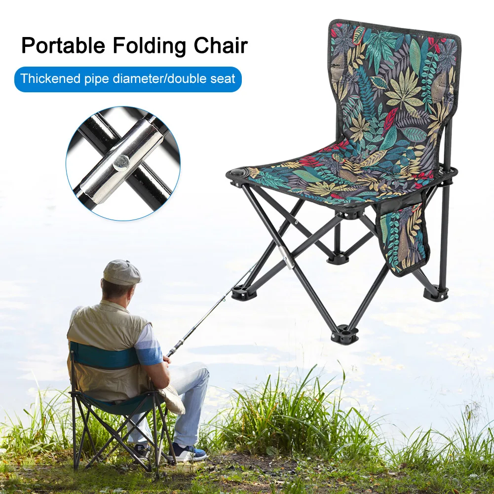 Camping Chair Outdoor Chair Folding Beach Chair Multifunctional Lazy Chair Easy Storage Fishing Chair Picnic Camping Equipment