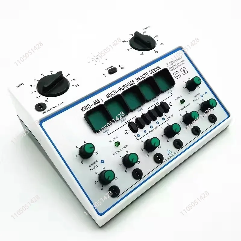 Electric Acupuncture Stimulator Machine, 6 Channel Output Patch Massager Care Kit Digital Electro Therapy Acupuncture Stimulator
