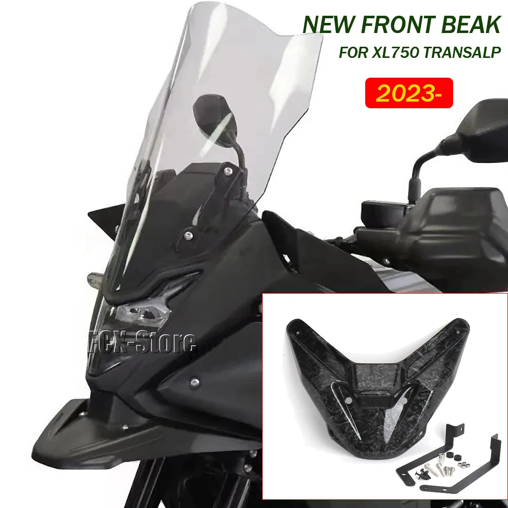 New For Honda XL 750 TRANSALP XL750 Transalp 2023 2024 Front Beak Motorcycle Accessories Wheel Fender Nose Extension Cover