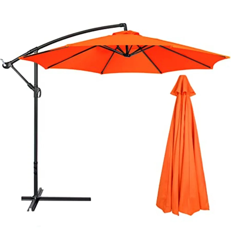 

10 Feet 6/8 Rib Umbrella Canopy Replacement Outdoor Market Patio Table Umbrella Strong and Thicck Canopy Cover for Backyard Gar