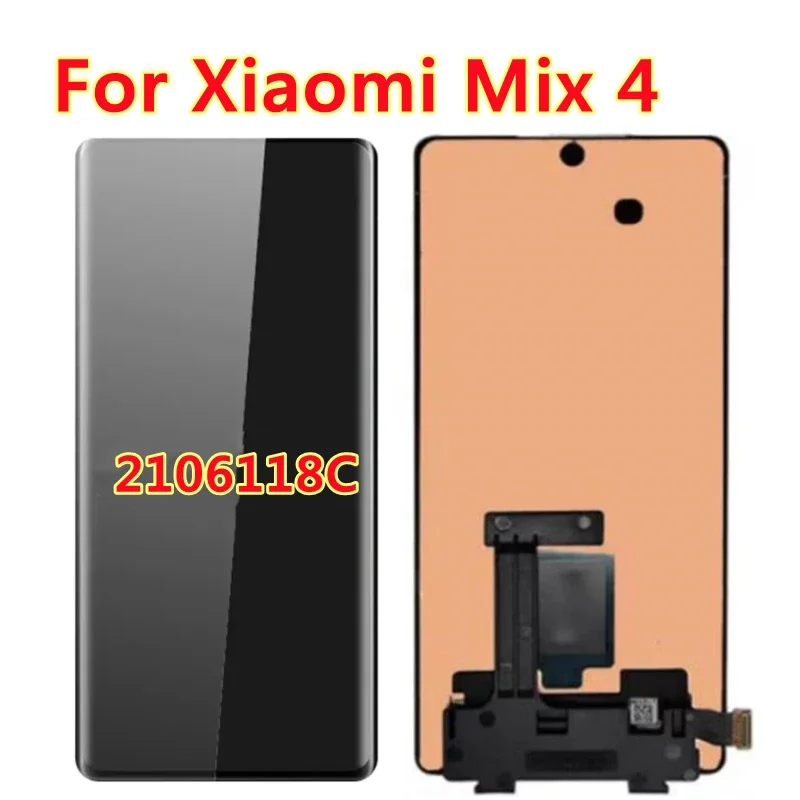 

6.67'' AMOLED For Xiaomi Mix 4 LCD Display Touch Panel Screen Digitizer Assembly For Mi Mix4 Mix 4 LCD 2106118C Screen