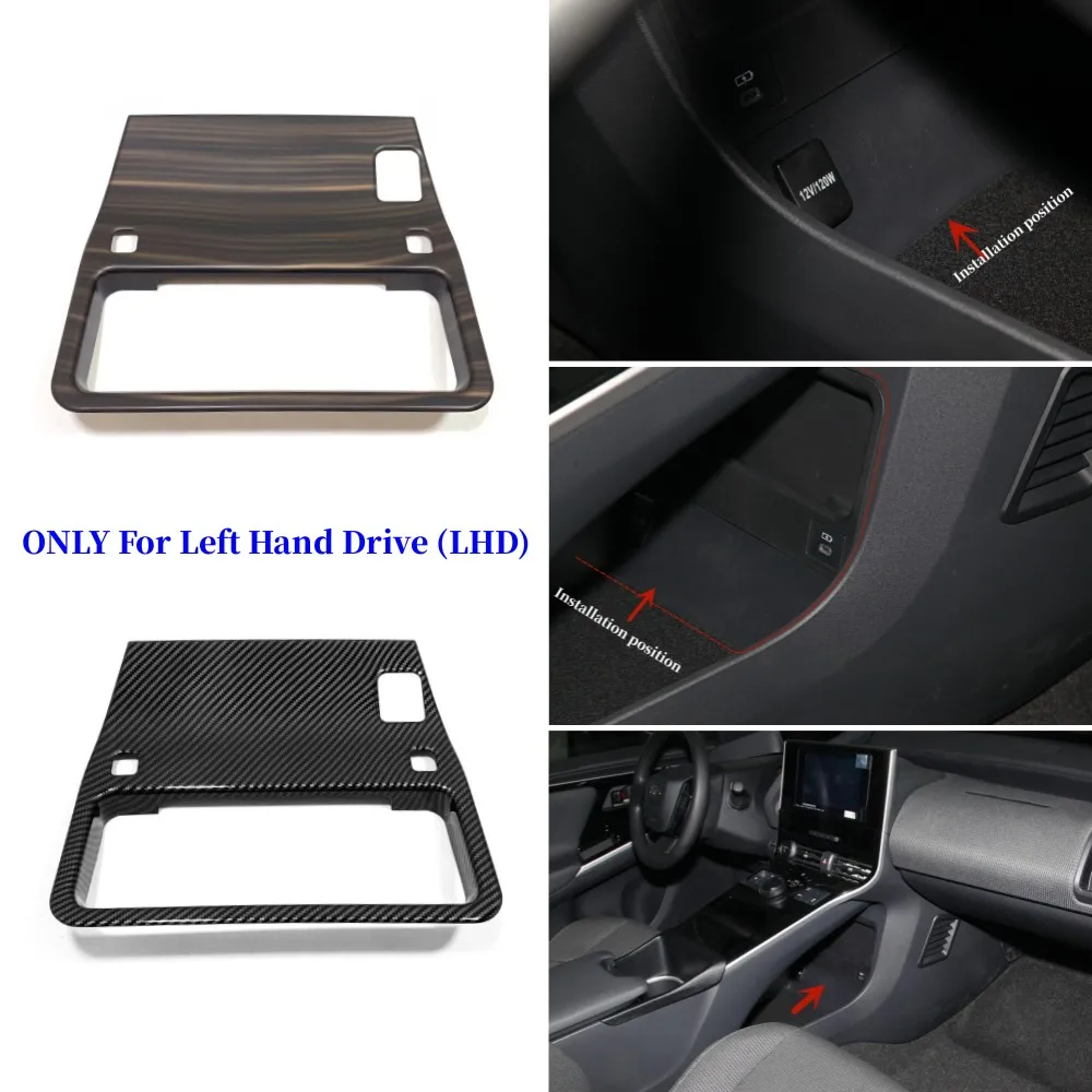 

For Toyota BZ4X EA10 2022 2023 ABS Car Interior Gear Box USB Panel Decorative Frame Sequins Cover Sticker Protection Accessories