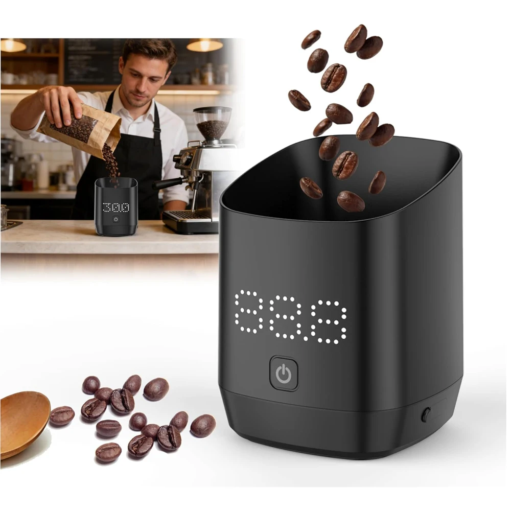 Digital Coffee Bean Dosing Cup for Espresso with LED Scale - High Precision Coffee Grounds Measurer, Barista-Strength Brewing