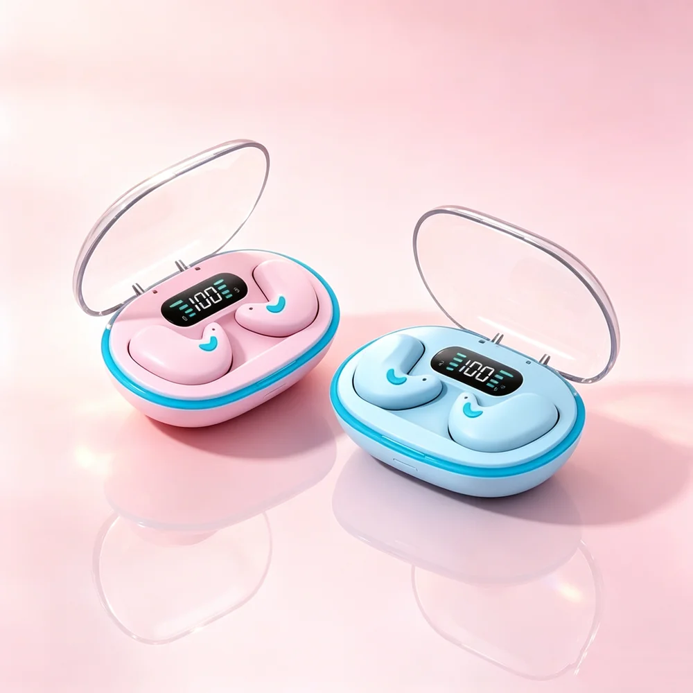 Sleeping Earbuds Wireless Mini Headphones For Work TWS Bluetooth Earphone Stereo Hidden Headsets with Mic HD Call Sport