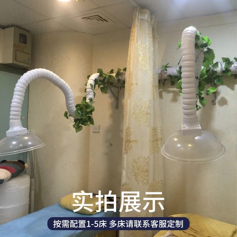 Universal Bamboo Pipe Smoke Exhaust Air Pipe Transparent Smoking Cover 50 75 110 Smoke Collector Location Equipment