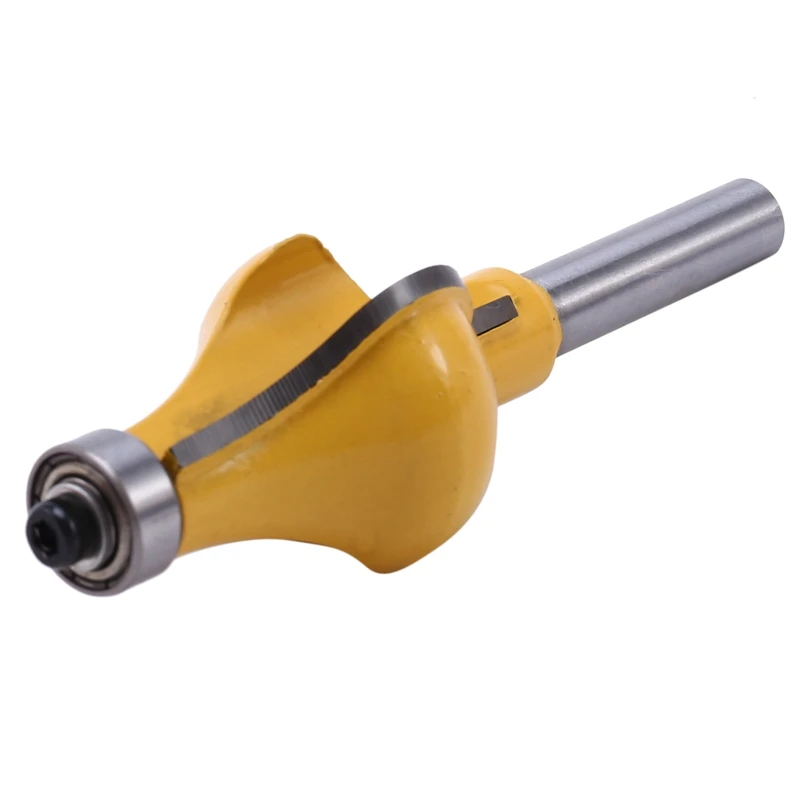 2Pc 8Mm Shank Handrail Router Bit Set - Standard/Flute Line Knife Woodworking Cutter Tenon Cutter For Woodworking Tools