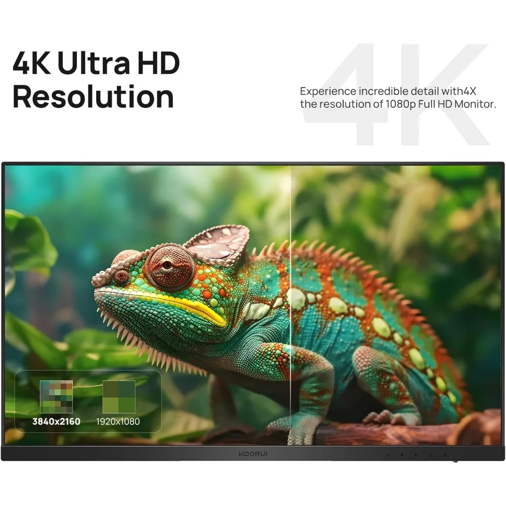 Monitor 4K UHD(3840x2160) de 27 pulgadas, pantalla IPS ultrafina de ordenador de hasta 70Hz con 90% DCI-P3 de Displayport y HDMI VESA HDR10 (N07)