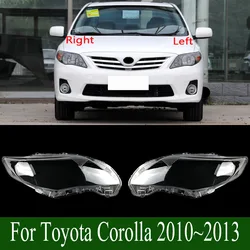 For Toyota Corolla 2010~2013 Front Headlamps Cover Transparent Headlight Shell Lens Plexiglass Replace Original Lampshade