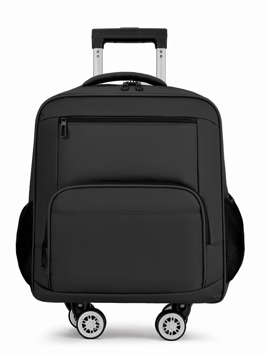 Large Capacity Business Travel Bag Multi-Functional Luggage Backpack with Four-Wheel Rotation Carry-On Suitcase for Short Trips