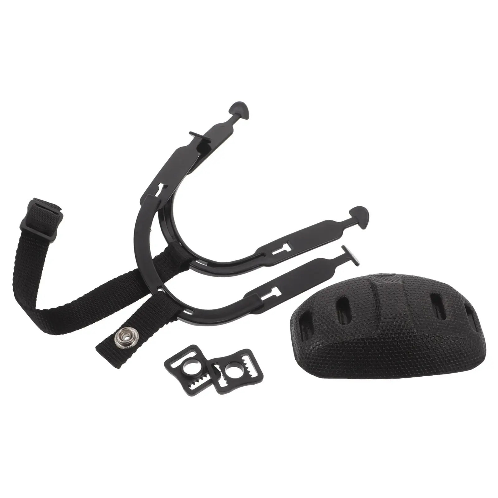 

1Set Ice Hockey Chin Strap Replacement Detachable Quick Install Elastic Metal Strap Adjustable Ear Hook for Sports Hard