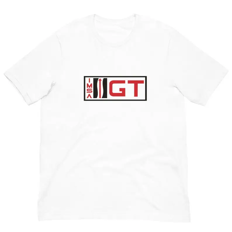 

IMSA GT Tee Motorsport-Inspired Graphic T-Shirt for Racing Enthusiasts and Sports Car Fans