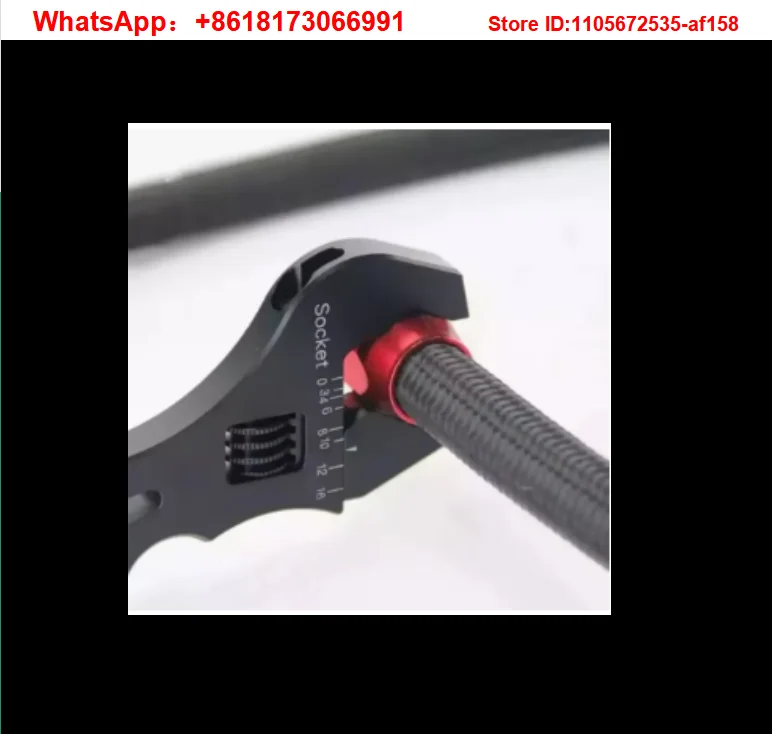 Modified car wrench AN3-AN16 oil pipe wrench V-shaped adjustable wrench Modified car accessory repair tool