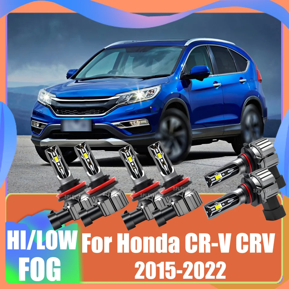 

300% Brightness Increase 9005 H11 High Low Beam Foglight Bulbs For Honda CR-V CRV 2015 2016 2017 2018 2019 2020 2021 2022