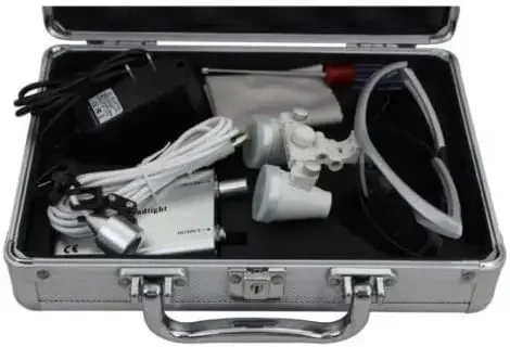 歯科用拡大鏡ヘッドルーペ、LEDヘッドランプ、医療外科用双眼ルーペ拡大鏡、歯科用ルーペ