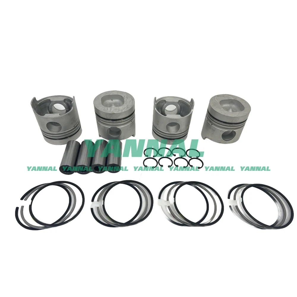 Good Quality 4BD2 4BD2T piston kit w/ ring set for Isuzu engine GMC NPR NQR Chevrolet 92-98