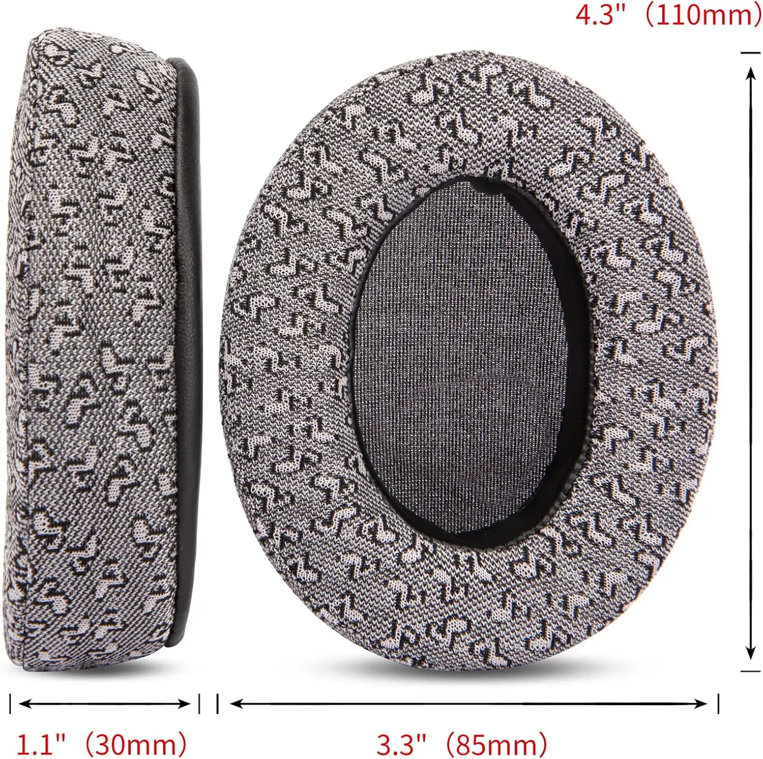 Coussinets de remplacement en mousse à mémoire de forme, coussins de normalisation EarSub, réduction active, casque de studio, compatible avec Monoprice MacicSolace