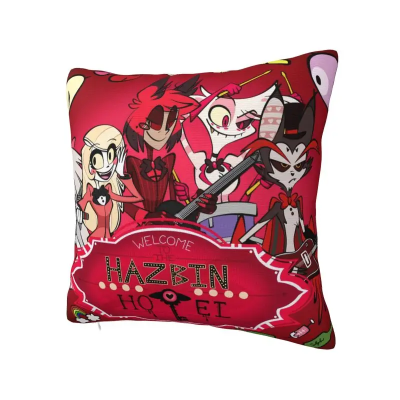 Anime Hazbin Hotels Luxury Pillow Cover Living Room Decoration Comedy America Song And Dance Sofa Cushion