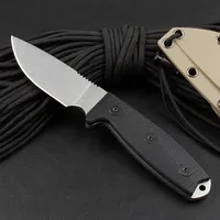 ES-3 Tactical Small Knife D2 Steel Blade G10 Handle Integrated Blade Multi-purpose Kitchen Utility Knife Field Survival Knife