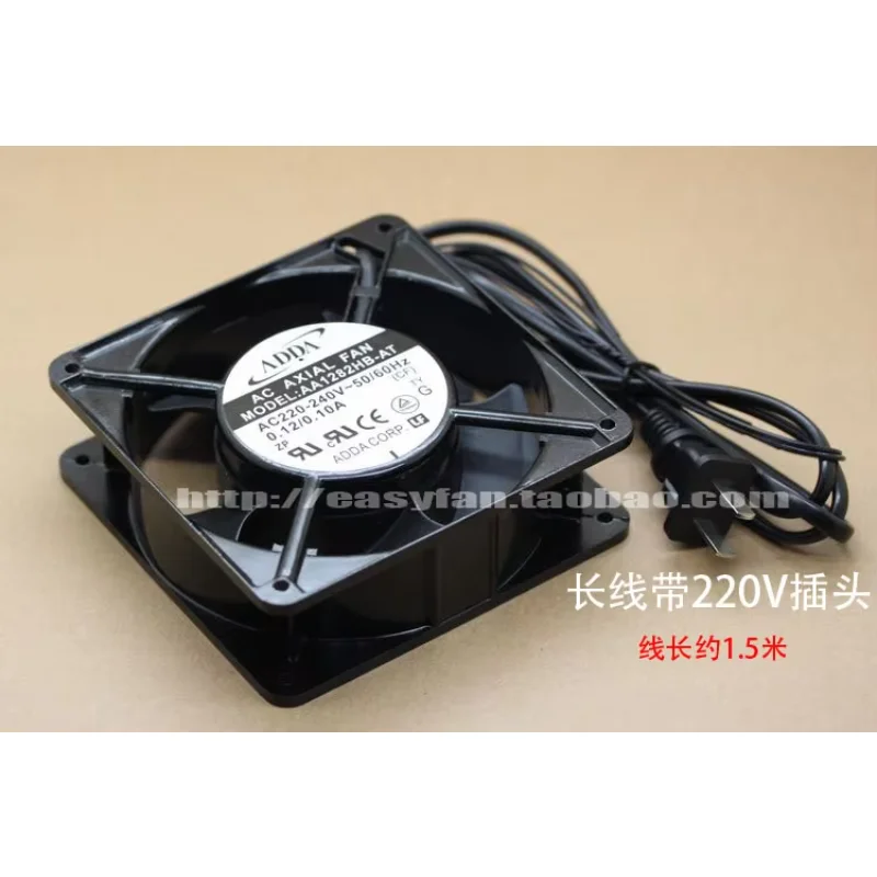 

ADDA AA1282HB-AT AC 220-230V 50/60Hz 0.12/0.10A 120x120x38mm Server Cooling Fan