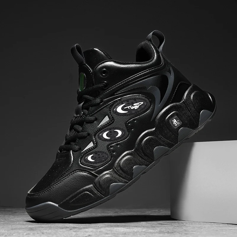 Plus Große Größe 50 51 52 53 54 Herren Basketballschuhe Leder Sneakers Knöchel Sportschuhe Anti-Rutsch Winter Plüsch Super Warm Neu – Detail 16