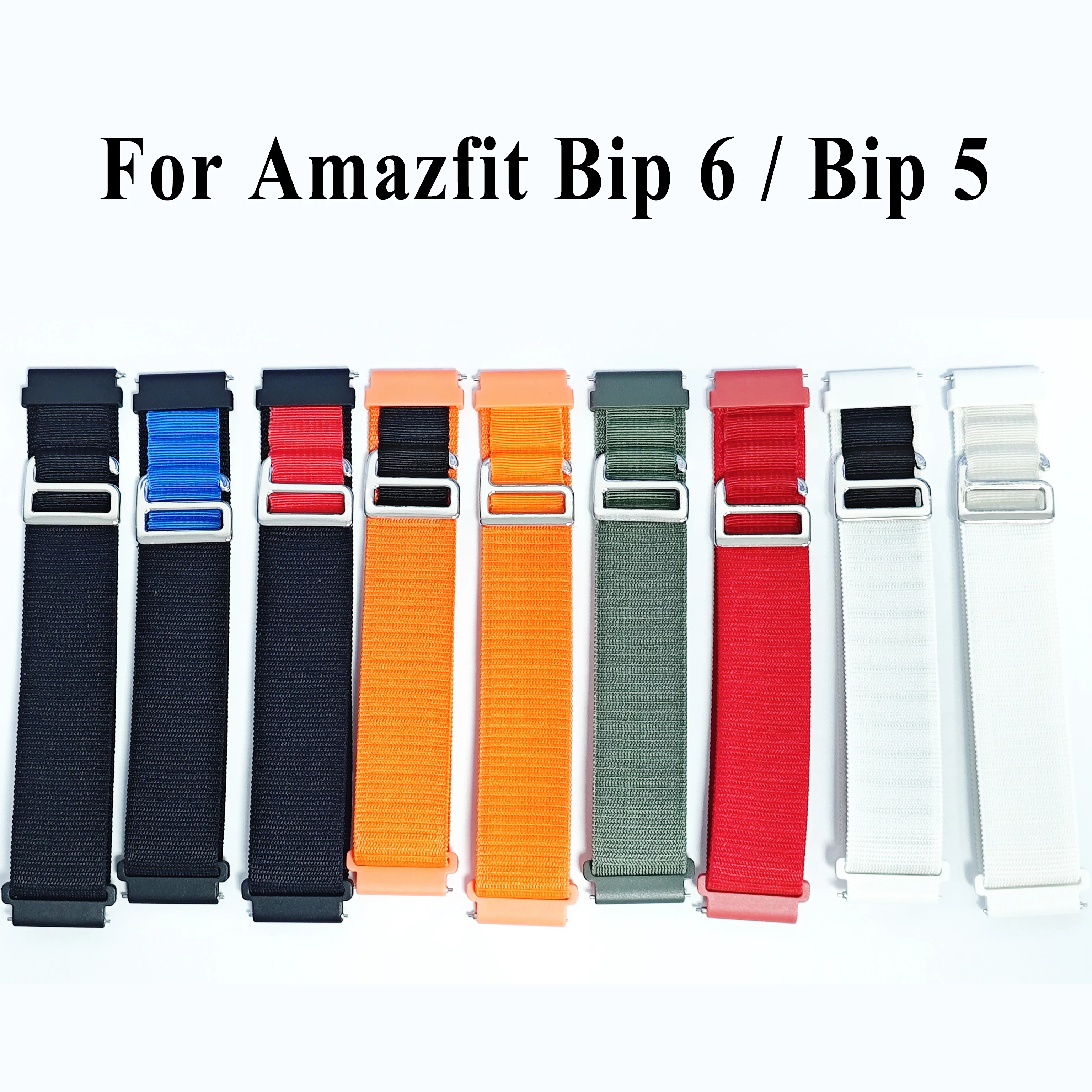 Correa de nailon para reloj inteligente Amazfit Bip 6/Bip 5, repuesto de pulsera deportiva para Amazfit Balance 2/Balance Band