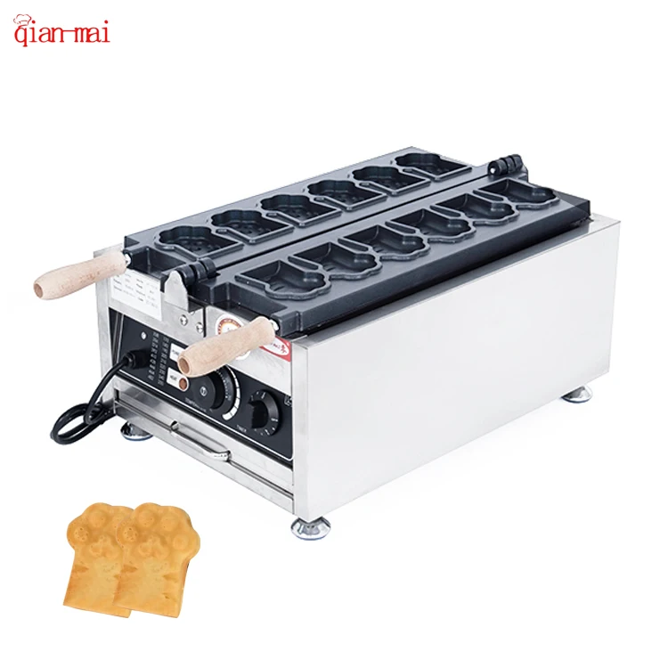 

Best Price 110V 220V Electric Bear Paw Shaped Waffle Maker Commercial Cast Iron Non-Stick Waffle Makers Machine For Sale