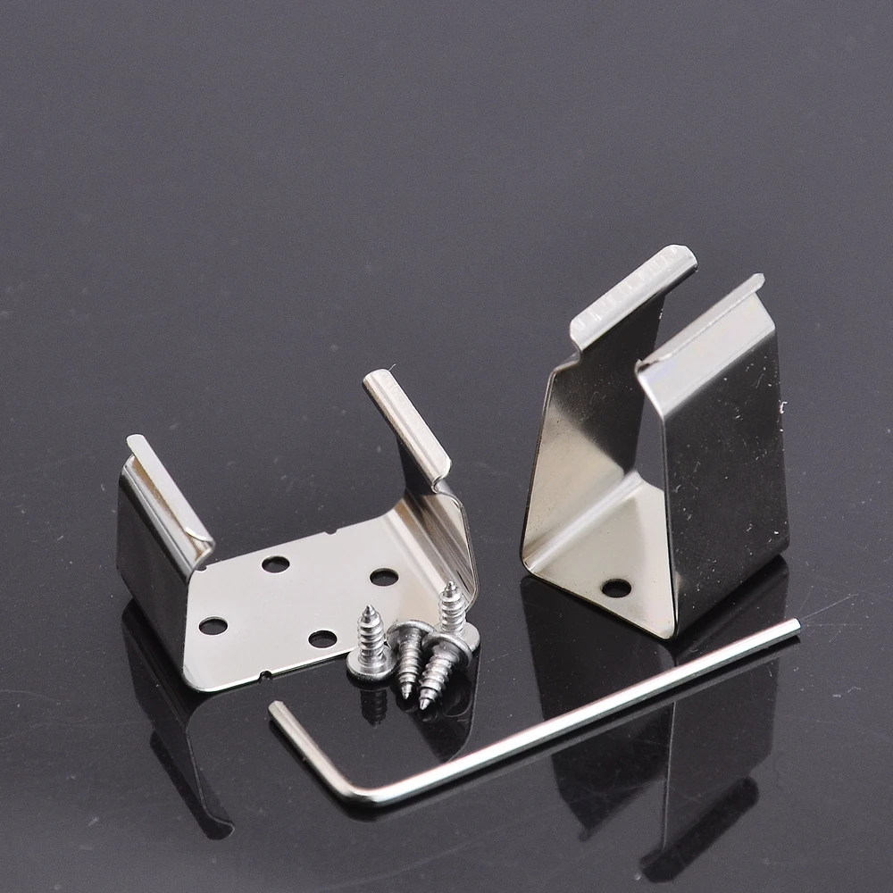 Stainless Steel 9V Battery Clip Holder For Active Electric Guitar / Bass