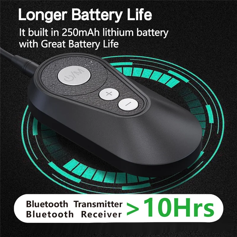 A25R-Bluetooth 5.4 LE Audio Music Auracast Transmitter Receiver Wireless Audio Adapter For Headphone TV Car MP3 Speaker