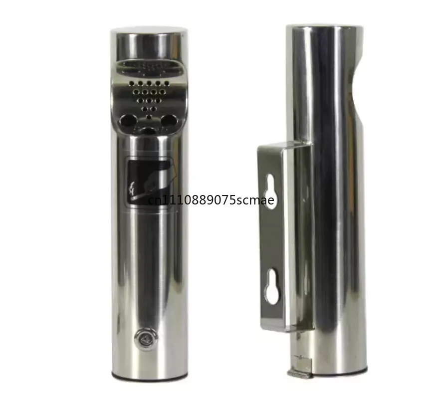 Wall Mounted Patio Public Cigarette Ash Tray Stainless Steel Outdoor Ashtray Waterproof Save Space Public for Mall Hotel