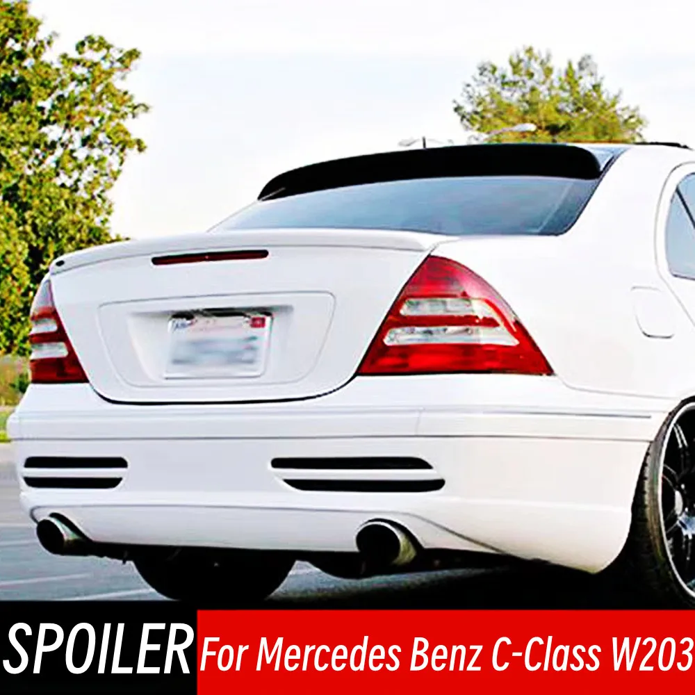 

For 2001-2006 Mercedes Benz C-Class W203 C180 C200 C260 C320 4 Door Rear Roof Trunk Lid Spoiler Wings Car Tuning Accessorie Part