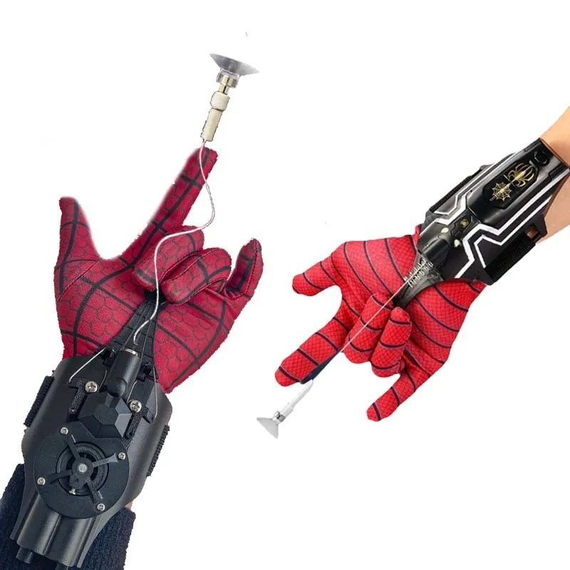 Spiderman Web Shooters The Amazing Spider Man Wrist Launcher Marvel Super Hero Cosplay Props Figure Toy For Children Boys Gift
