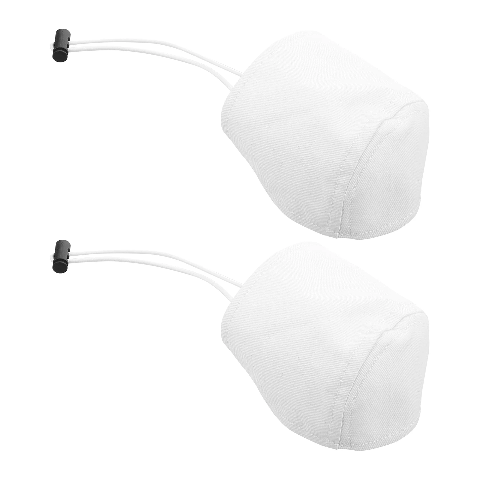

2pcs Anti-wear Heel Cover Protectors White Driving Shoe Covers Men Women Car Accessories Adjustable Buckle Cloth Material Long