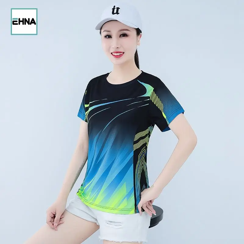 Ice Silk Qui Dry ort Sve T-irt Women's 2023 Summer New Running Sports Mom's Casual Versatile Fitn Top