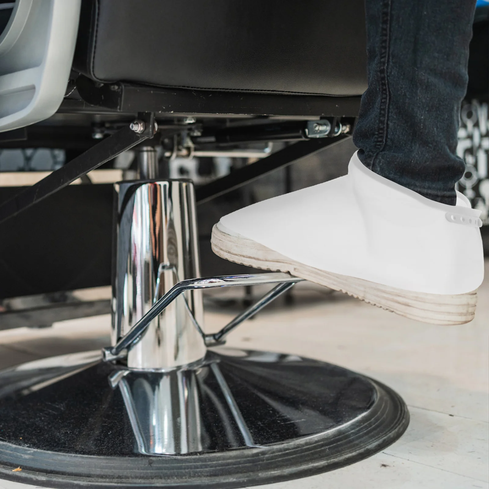 

1 Pair Waterproof Shoe Covers Reusable Nonslip For Hair Salon Haircut Barber Shoes Cover Hairdressing Supplies Protector Labor