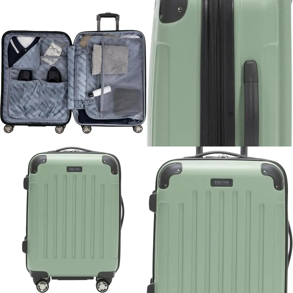 

Expandable 8-Wheel Kenneth Cole REACTION Renegade Seafoam 20 Lightweight Hardshell Carry-On Suitcase