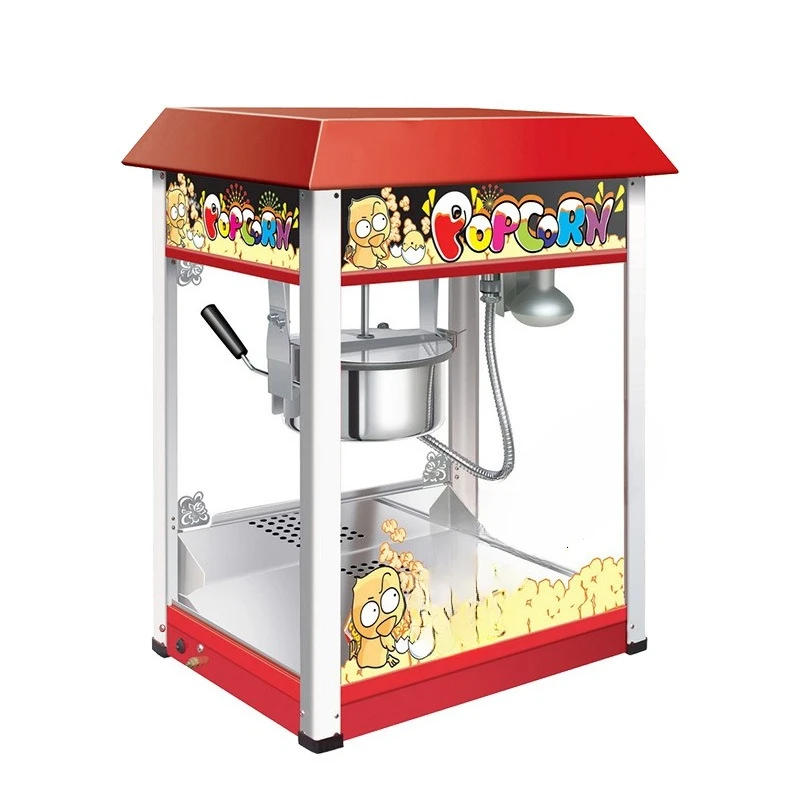 Commercial popcorn machine, electric automatic popping machine