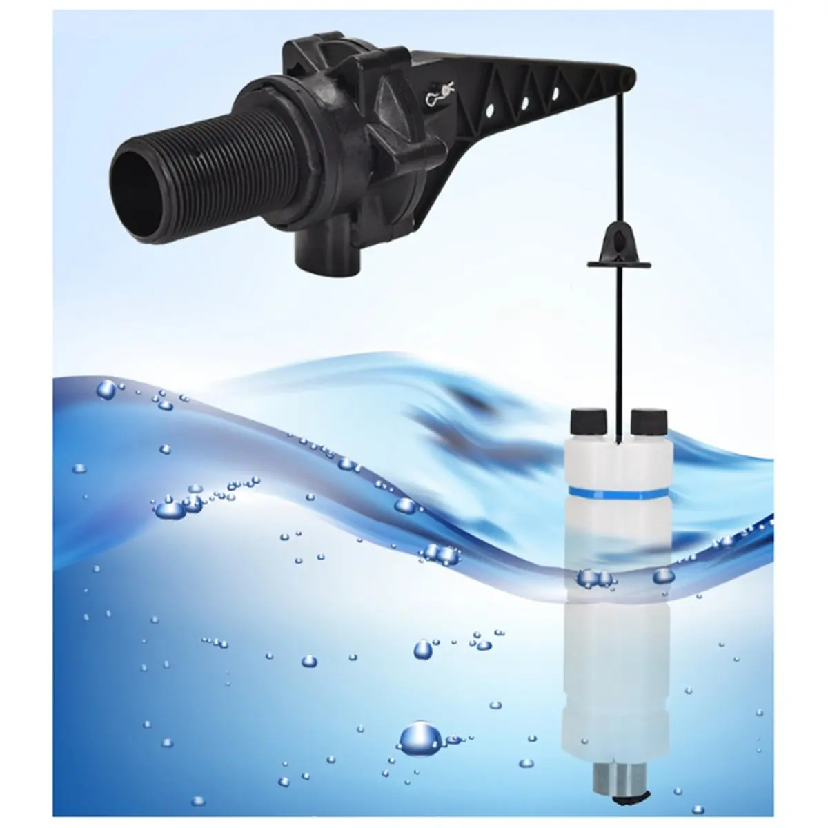 Water Tower Automatic Water Output and Water Stop High and Low Water Level Adjustment Controller Valve TB15 (0.5 Inch)