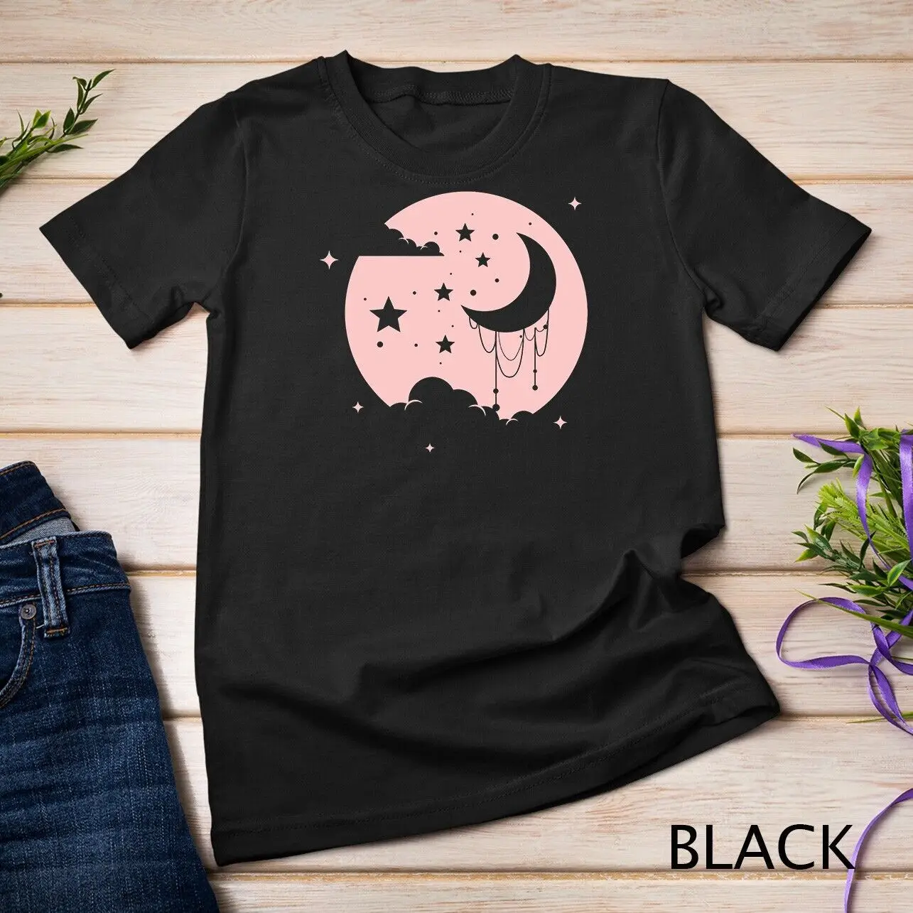 Kawaii Cute Pastel Goth Moon T-Shirt Unisex T-shirt