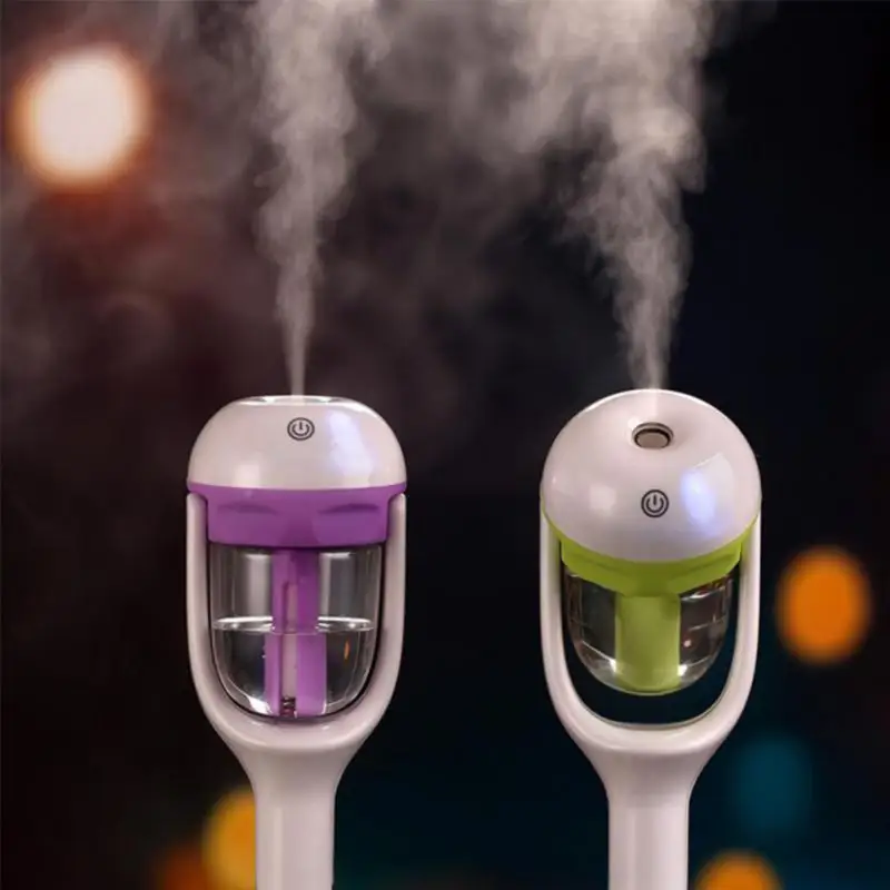 Car Air Humidifier 50ml Plastic Car Mini Diffuser Auto-off Portable Mist Atomizer for Home Office Auto-off Function