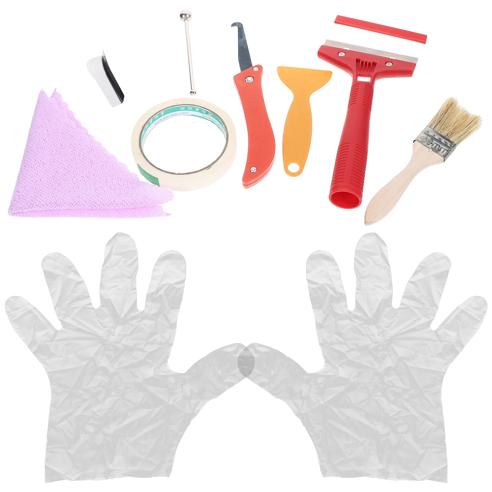 

10 Pcs Caulking Tool Set Stainless Steel Grout Applicator Silicone Seam Tools Tile Joint Finishing Construction Manual Kit
