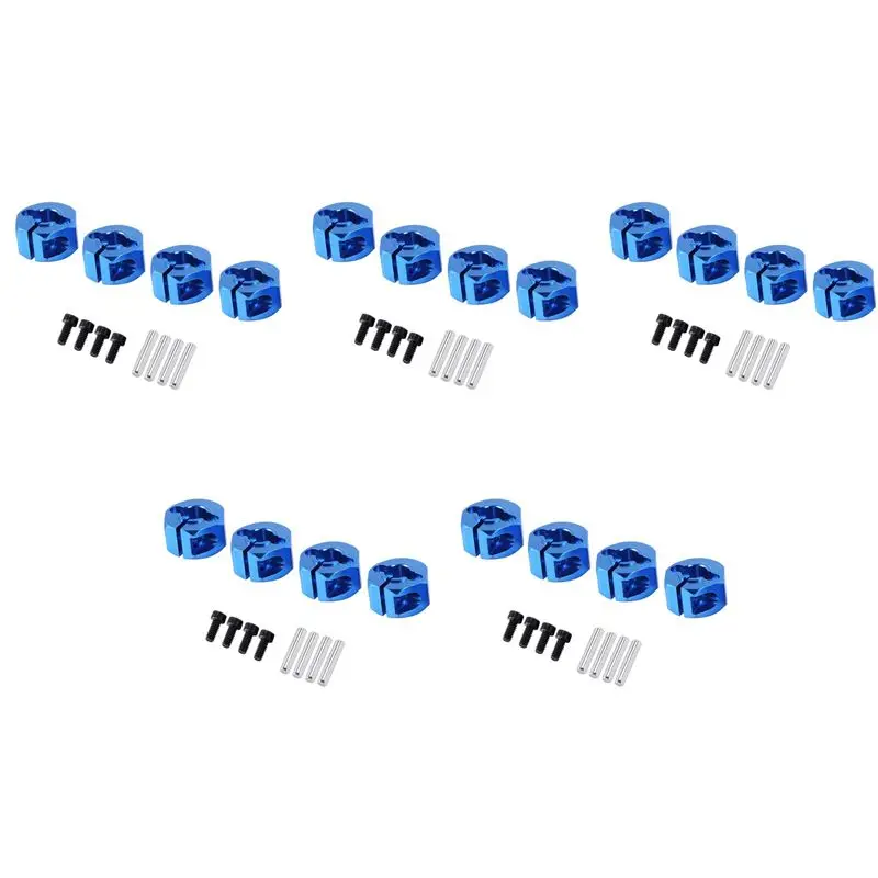 ABUM-5X Blue RC Metal 7.0 Wheel Hex 12Mm Drive With Pin Screw For HSP HPI Tamiya RC Car