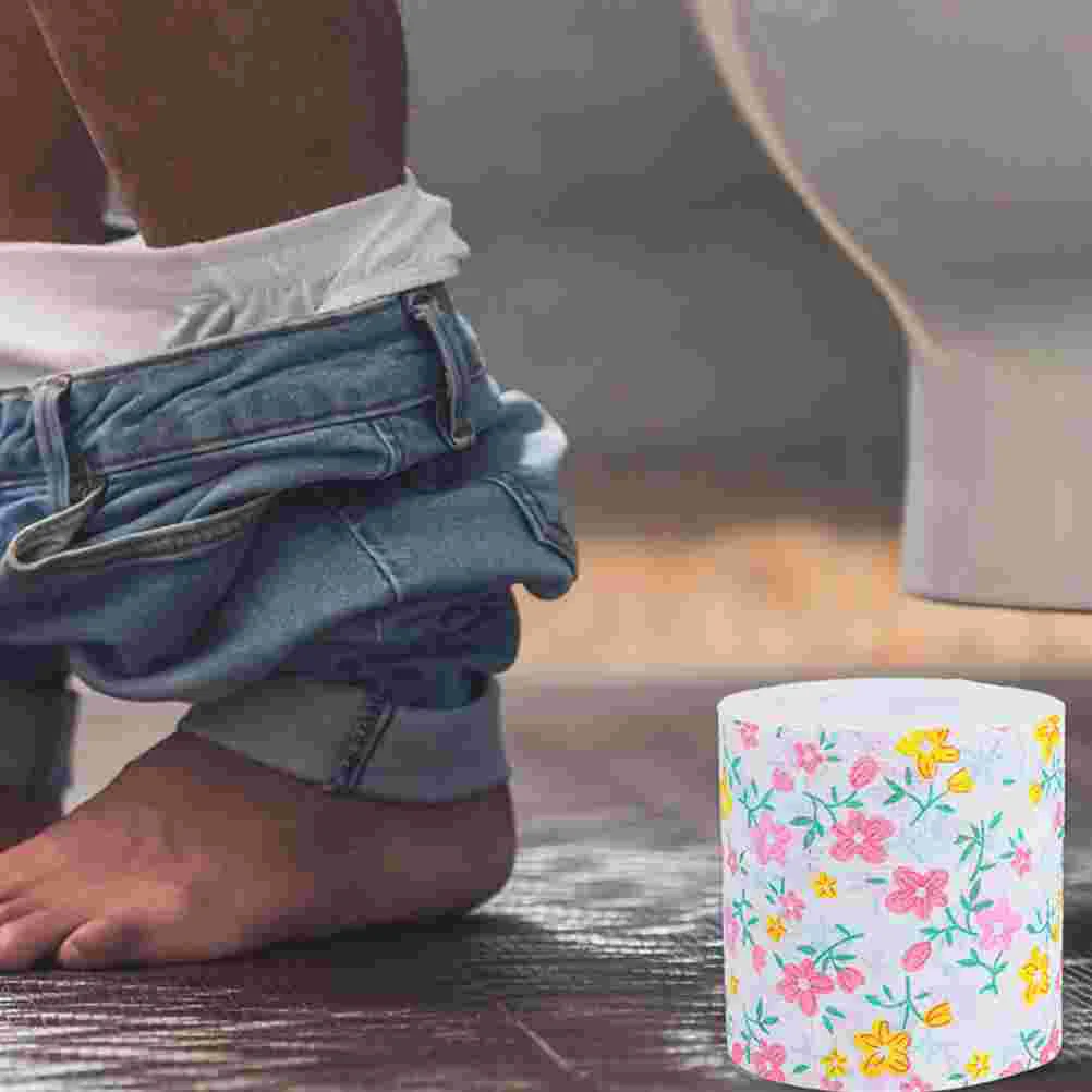 2 рулона красочной рулонной бумаги с принтом, туалетная бумага, носовой платок, бумажная салфетка, товары для дома, декоративная ткань, дорожное полотенце, оптом