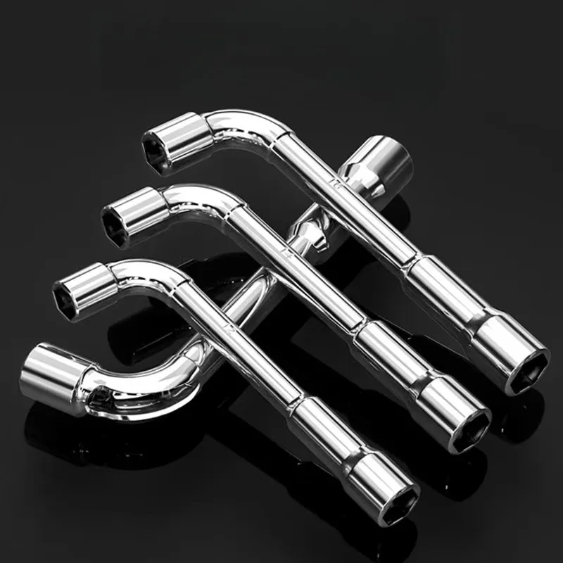 

Торцевой ключ Guwanji L-типа, двуглавый шестигранный 7-образный колено, перфорированный шинный ключ, инструмент для ремонта автомобилей